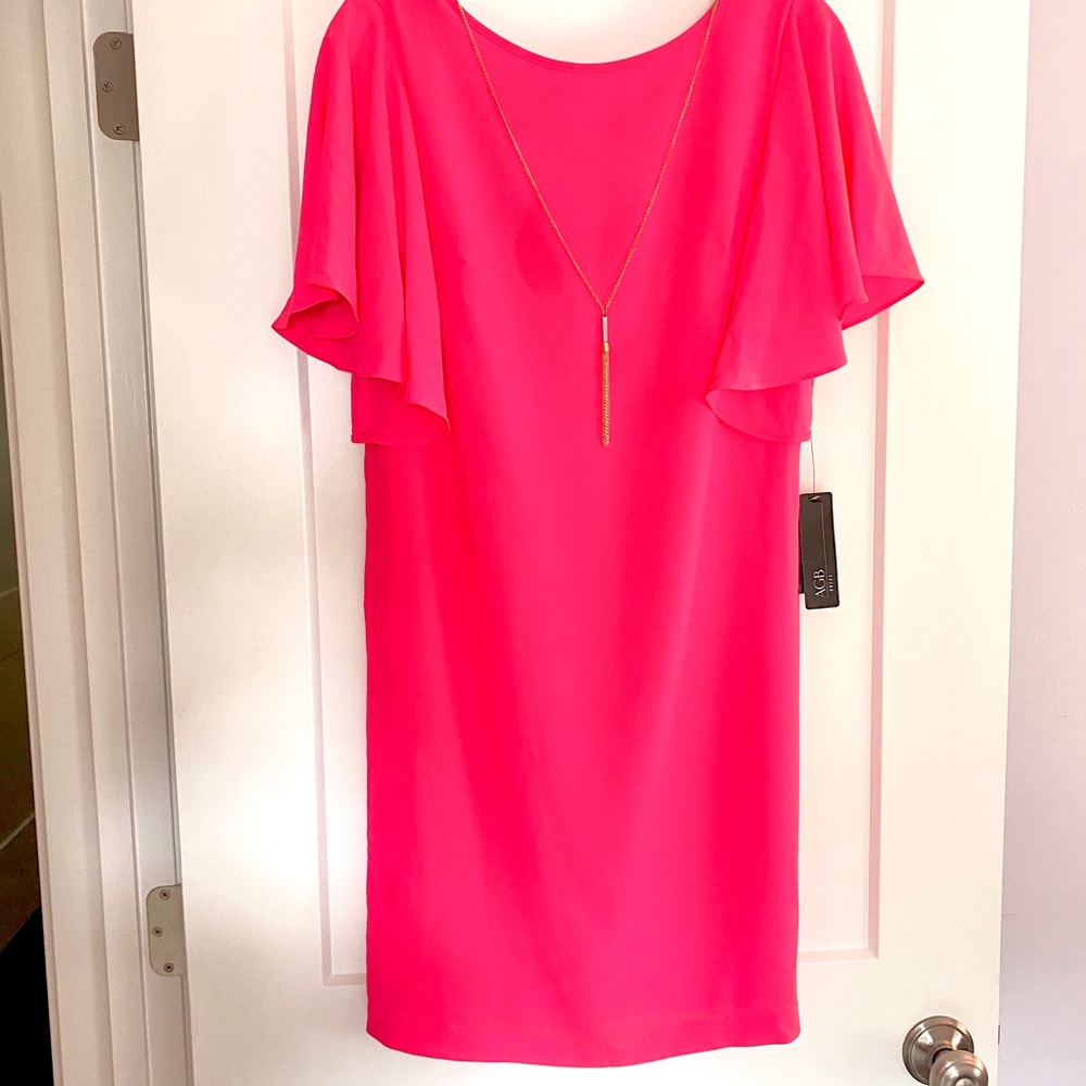 AGB Flutter Sleeves Dress size 6